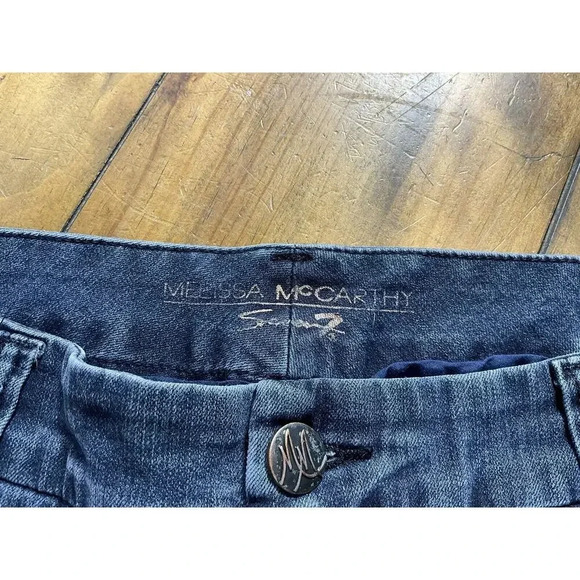 Melissa McCarthy Seven 7 Womens Size 20W Pencil Jeans Dark Wash Denim - Picture 4 of 13